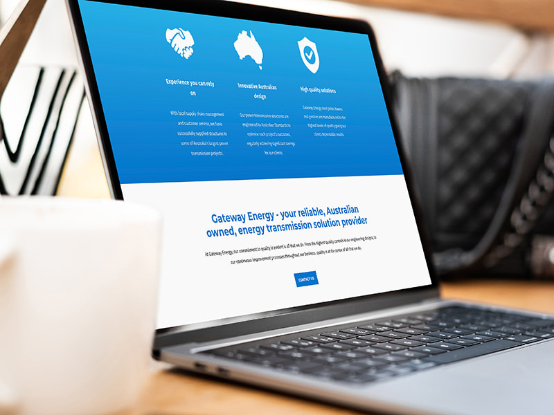 Gateway Energy website designed by Grey and Grey