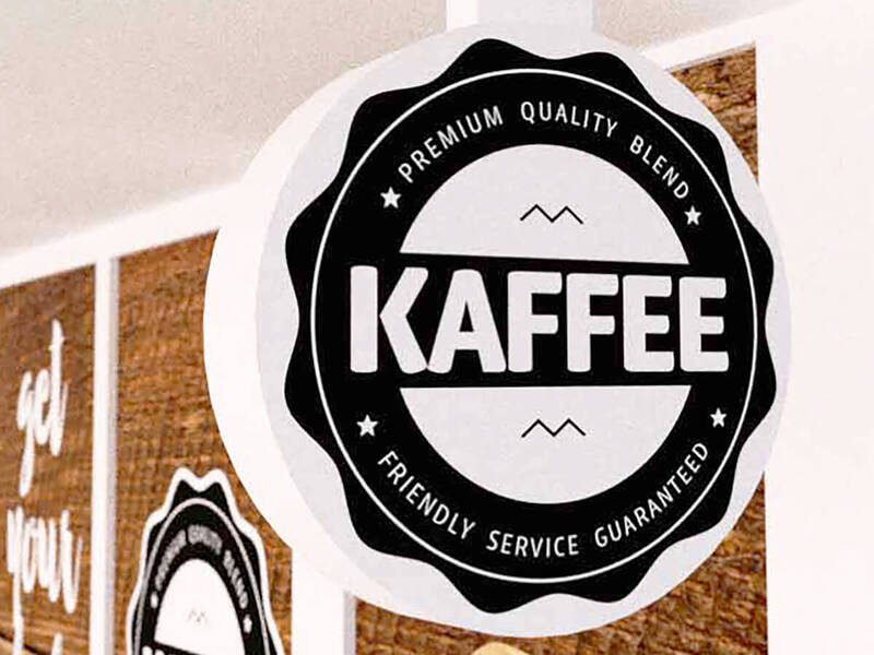 Grey and Grey Case Study 3D Signage Solutions Graphic Design Kaffee