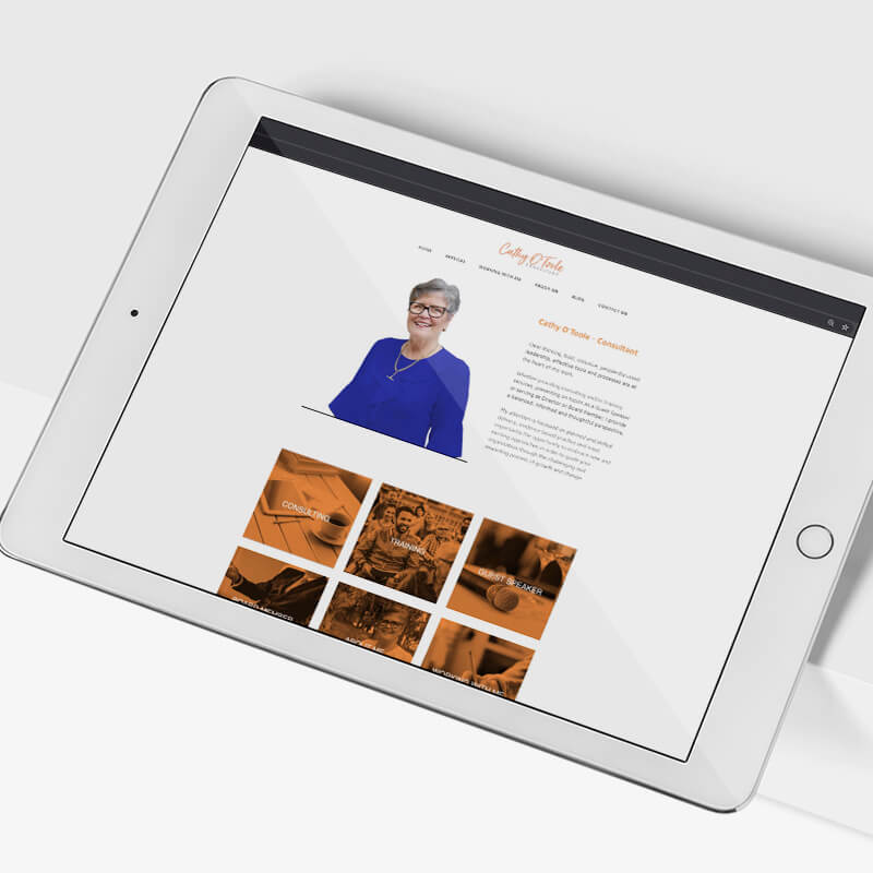 Grey and Grey case study visual identity Cathy O'Toole - Consultant