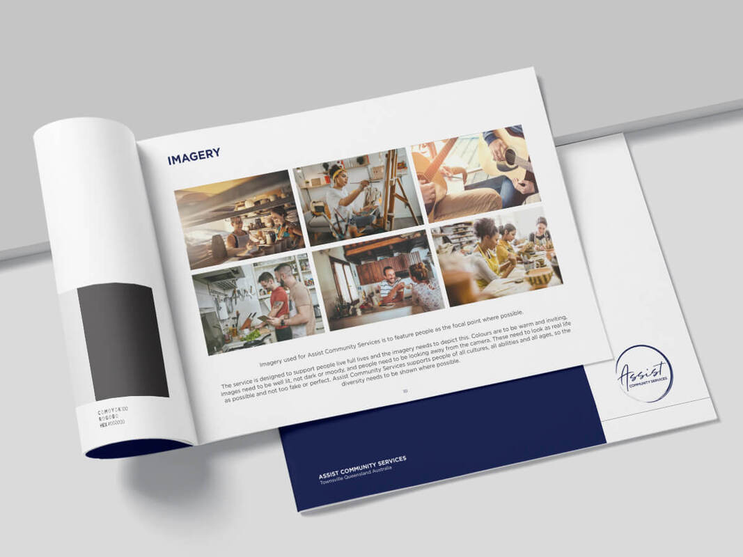 Grey and Grey Marketing Case Study Assist Community Services Visual Brand Guideline